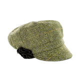 Newsboy Hat - Green Herringbone