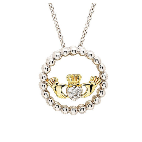 Gold Plated Claddagh Necklace