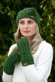 Knit Hand Warmers - Green