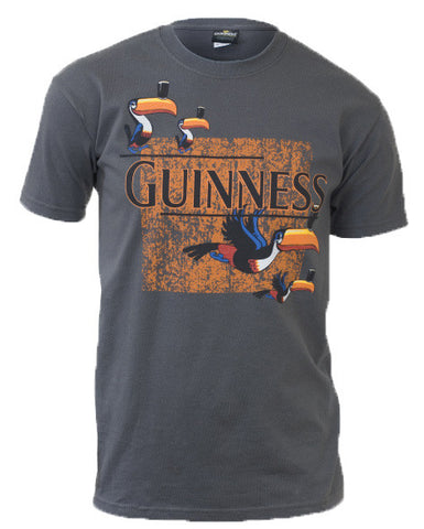Guinness Men's Distressed Toucan Tee Shirt