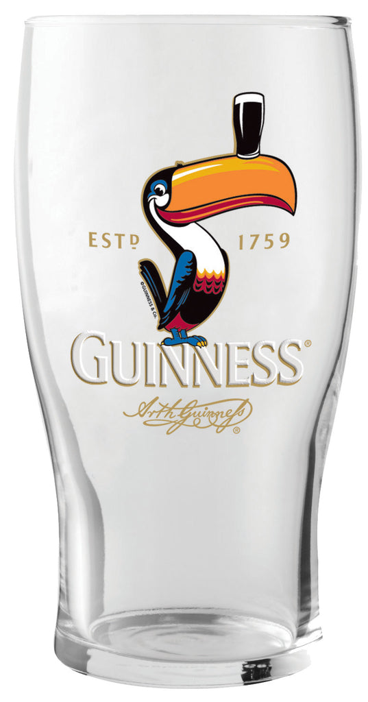 Guinness Straight Logo Pint Glass - Irish Jewelry