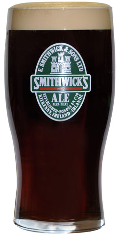Guinness Smithwicks Label 20oz Glass