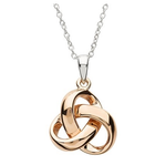 ShanOre Trinity Knot Rose Gold Necklace