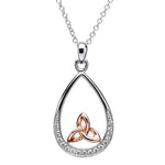 ShanOre Trinity Knot Teardrop Necklace