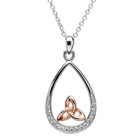 ShanOre Trinity Knot Teardrop Necklace