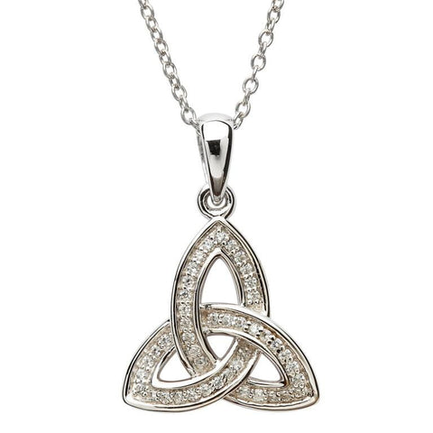 Embellished Trinity Knot Necklace