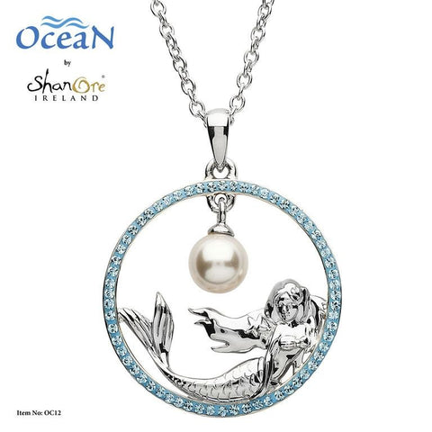 ShanOre Mermaid Pearl Pendant Necklace