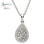 Signature 925 Collection Silver Pear Shape Pendant Necklace