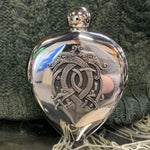 Flask with Pewter Celtic Design