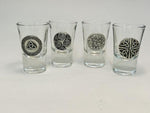 Pewter and Glass Shot Glasses (Assorted Styles)