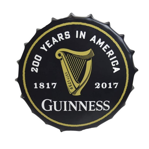 Guinness 200th Anniversary Bottle Cap Sign