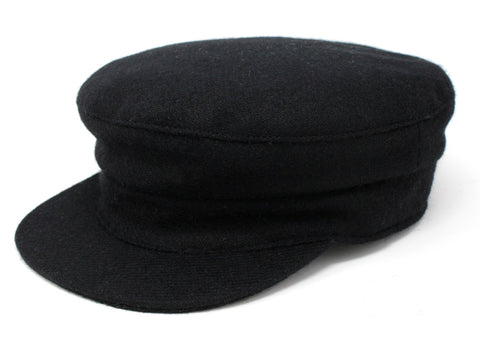 Tweed Skipper Cap - Black