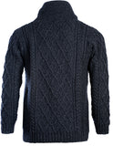 Aran Drawcord Collar Sweater