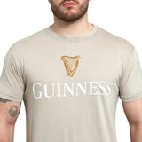 Guinness Harp Trademark Label Beige Shirt