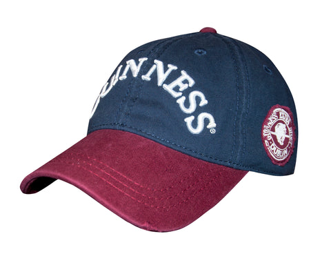 Guinness Navy Distressed Label Baseball Cap