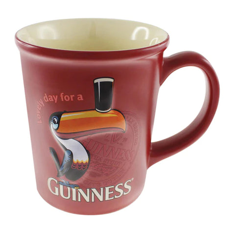 Guinness Toucan Embossed Red Mug