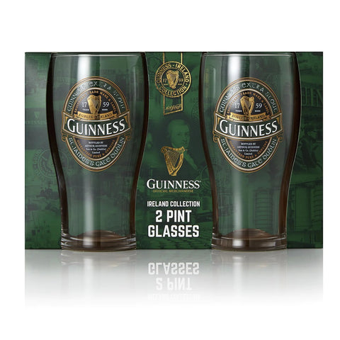 Guinness Ireland Collection Pint Glasses - Set of 2