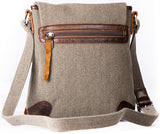 Traditional Tweed & Leather Double Buckle Bag