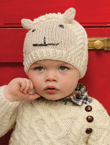 Baby Shepley Aran Hat with Ears