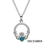 ShanOre Claddagh Birthstone December Necklace