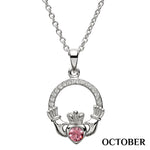 ShanOre Claddagh Birthstone October Necklace