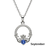 ShanOre Claddagh Birthstone September Necklace