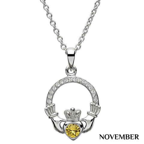 ShanOre Claddagh Birthstone November Necklace