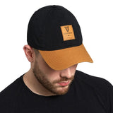 Guinness Black and Caramel Leather Patch Cap