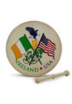 8" Ireland/USA Souvenir Bodhran