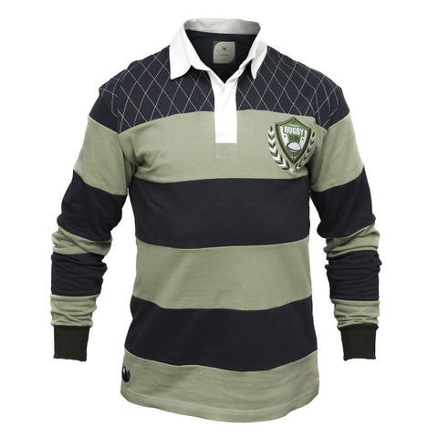 Croker Green & Navy Rugby Jersey