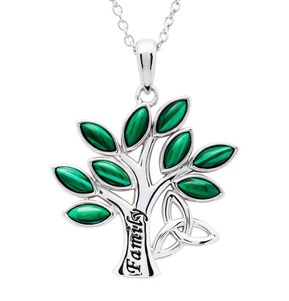 ShanOre Tree of Life Malachite Necklace